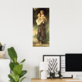 Poster Frère et soeur par William Adolphe Bouguereau (Bureau à domicile)