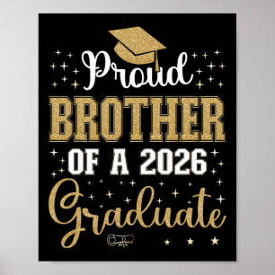 Poster Frère fier d'un camarade de classe de la promotion