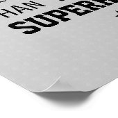 Poster Frère mieux que Superhero - gris clair (Coin)