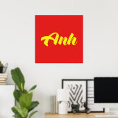 Poster Frère vietnamien - Anh ~ Tiêt ng Viêt (Bureau à domicile)
