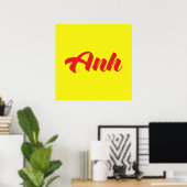 Poster Frère vietnamien - Anh ~ Tiêt ng Viêt (Bureau à domicile)