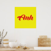 Poster Frère vietnamien - Anh ~ Tiêt ng Viêt (Cuisine)