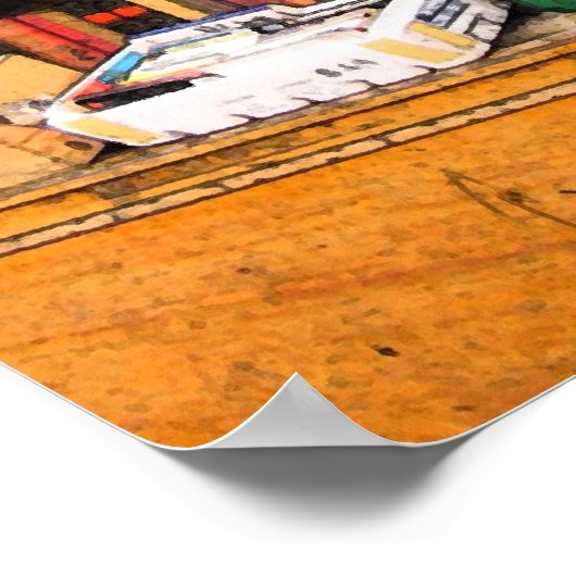 Poster Fresco, librairie parisienne (Coin)