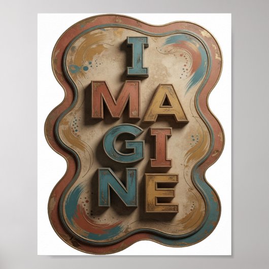 Poster Fresh Blue IMAGINE Art Vestimentaire (Devant)