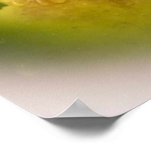 Poster Fresh Green Apples with Misty Border (Coin)