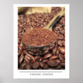 Poster Fresh Grind - Envoi d'art de café (Devant)