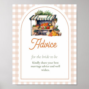 Poster Fresh off market Conseil pour la mariée mariée