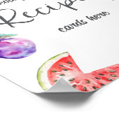 Poster Fresh Off The Market Fruits Bridal Shower Recipe (Coin)