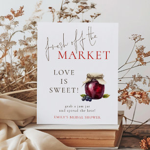 Poster Fresh off the Market Love is Sweet Fête des mariée