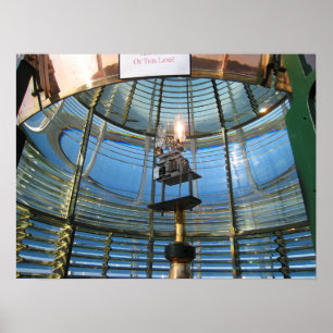 POSTER FRESNEL LIGHTHOUSE LENS