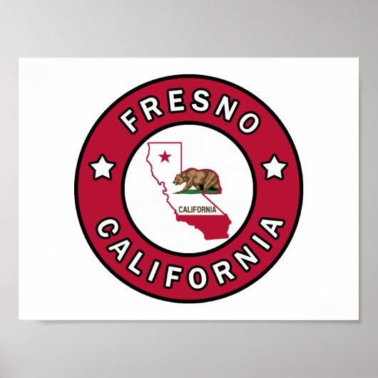 Poster Fresno Californie (Devant)