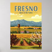 Poster Fresno vintage (Devant)