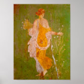 Poster Fresque de Flore dans la villa d'Ariadne, Pompéi (Devant)
