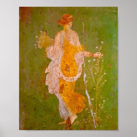 Poster Fresque de Flore dans la Villa d'Ariadne, Pompéi (Devant)