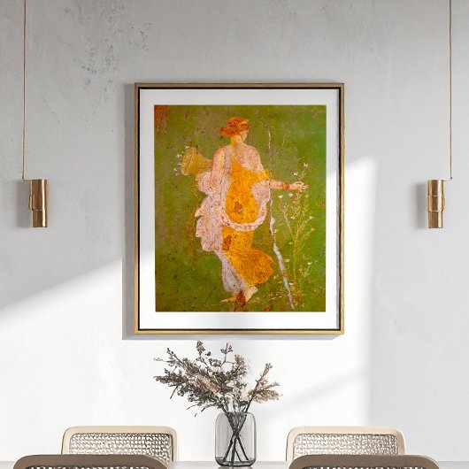 Poster Fresque de Flore dans la villa d'Ariadne, Pompéi