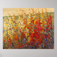 Fresque du jardin lumineux des Fleurs sauvages du 