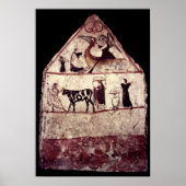 Poster Fresque du Tombeau de Gaudio, c.480 av. (Devant)