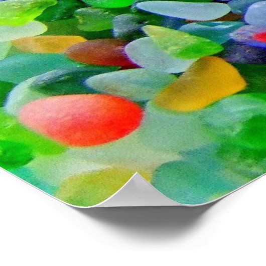 Poster Fresque en verre marin (Coin)