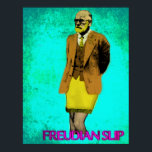 Poster Freudian Slip Grunge Pop Art Meme<br><div class="desc">Comme d'habitude, mes idées excentriques m'ont frappé de nulle part, et celle-ci ne fait pas exception. J'étais ravi de découvrir que la plupart des idées Freudian Slip n'impliquent pas que M. Freud porte vraiment un slip, alors j'ai dû courir avec. C'était un grand succès avec tous ceux qui ont eu...</div>