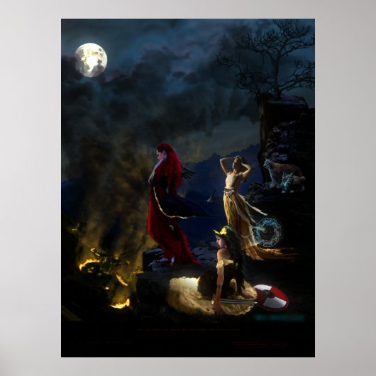 Poster Freyja et la Valkyrie se préparent pour les chutes (Devant)