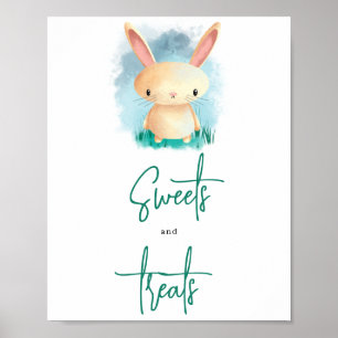 Poster Friandises de bébé lapin