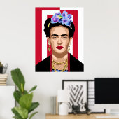 Poster Frida Kahlo (Bureau à domicile)