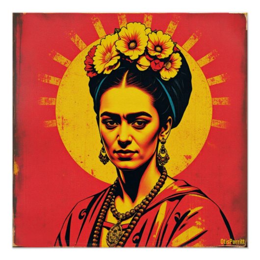 Poster Frida Kahlo-5 (Devant)