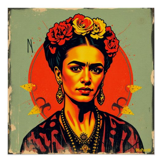 Poster Frida Kahlo-8 (Devant)