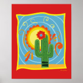 Poster Frida Kahlo Cactus Graphic (Devant)
