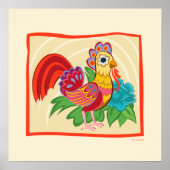 Poster Frida Kahlo Chicken Graphic (Devant)