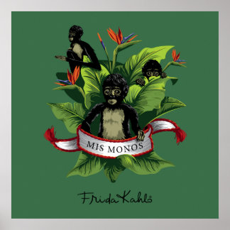 Poster Frida Kahlo | Mis Monos