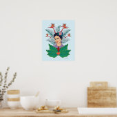 Poster Frida Kahlo | Oiseaux de Paradis Floral Graphic (Cuisine)