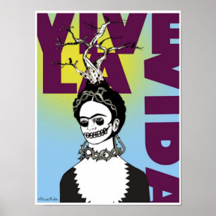 Poster Frida Kahlo Pop Art Portrait
