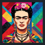 Poster Frida Kahlo Pop Art Portrait - Couleurs vives<br><div class="desc">Une oeuvre colorée destinée à célébrer l’incroyable héritage de Frida Kahlo. C'est un portrait pop art qui honore sa créativité, sa résilience et son individualité emblématique. Connue pour ses autoportraits puissants, son attachement audacieux à la culture mexicaine et son exploration effrayante de l'identité et de la douleur, Frida était plus...</div>