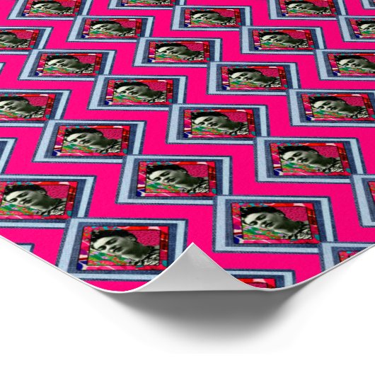 Poster Frida Kahlo Retro Denim Diamond (Coin)