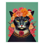 Poster Frida le chat (Devant)