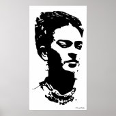 Poster Frida Shadow Portrait (Devant)