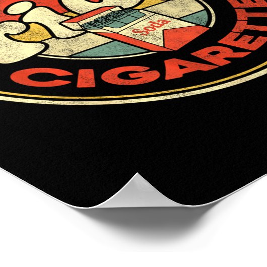 Poster Fridge Cigarette Shirt Just A Fridge Cigarette Gra (Coin)