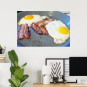 Poster Fried eggs (Bureau à domicile)