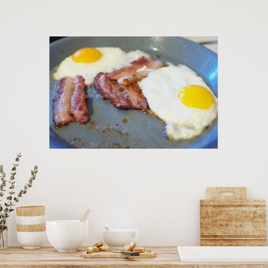 Poster Fried eggs (Cuisine)