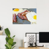 Poster Fried eggs (Bureau à domicile)
