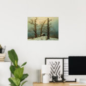 Poster Friedrich - Cairn dans la neige (Bureau à domicile)