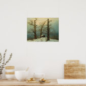 Poster Friedrich - Cairn dans la neige (Cuisine)