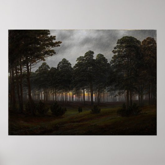 Poster Friedrich - Cycle De Jour, Le Soir (Devant)