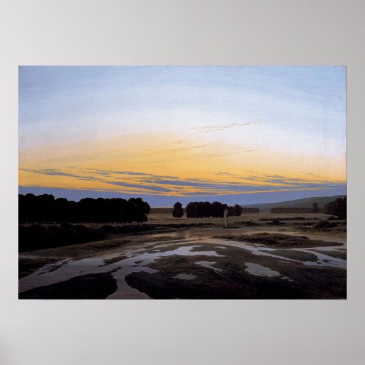 Poster Friedrich - Grosse Gehege Près De Dresde (Devant)