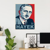 Poster Friedrich Hayek (Bureau à domicile)