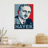 Poster Friedrich Hayek (Cuisine)