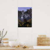 Poster Friedrich - Intérieur de forêt au clair de lune (Cuisine)