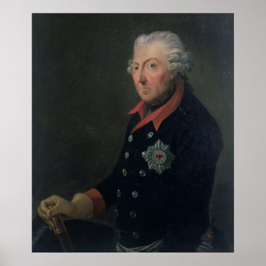 Poster Friedrich le grand port de l'uniforme (Devant)
