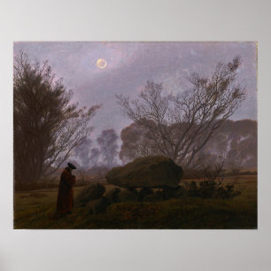 Poster Friedrich - Marcher À Dusk